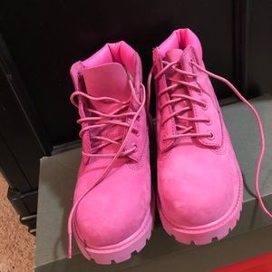 Brand New Girls Pink Timberland Boots Size 13